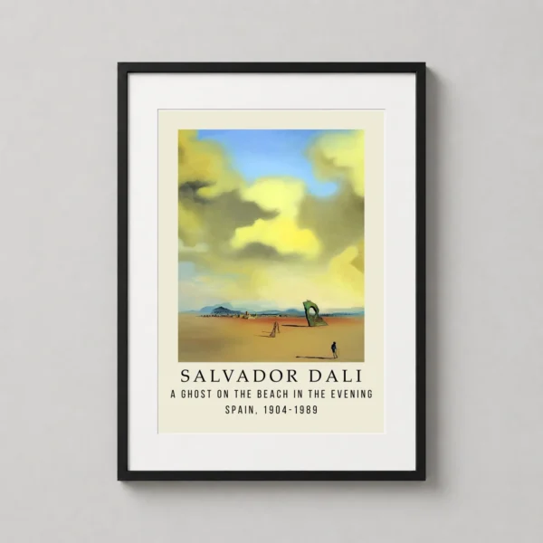 Salvador Dali A Ghost on the Beach in the Evening Art Print