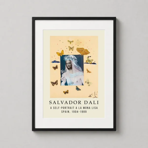 Salvador Dali Self-Portrait a la Mona Lisa Art Print