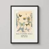 Allegorie De Soie Salvador Dali Surrealist Butterfly Art Print