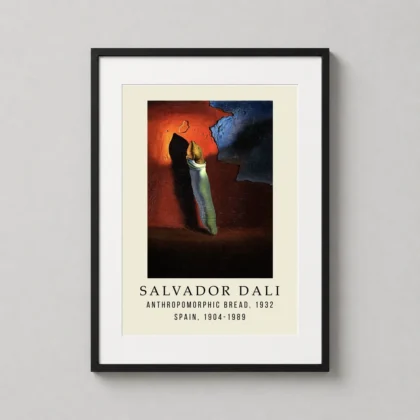 Salvador Dali Bread Art – Anthropomorphic Bread 1932 Surrealist wall print with dreamlike visual tension by MerchFuse