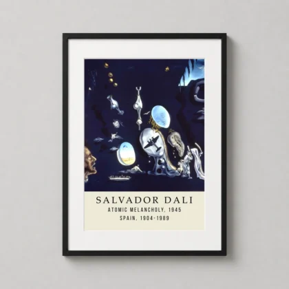 Atomic Melancholy – 1945 Salvador Dali Surrealist wall print with dreamlike visual tension by MerchFuse