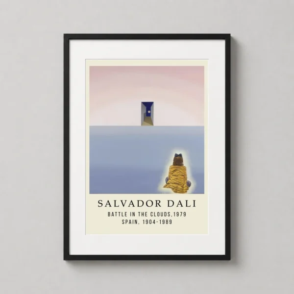 Battle in the Clouds, 1979, Salvador Dali Exhibition Art Print