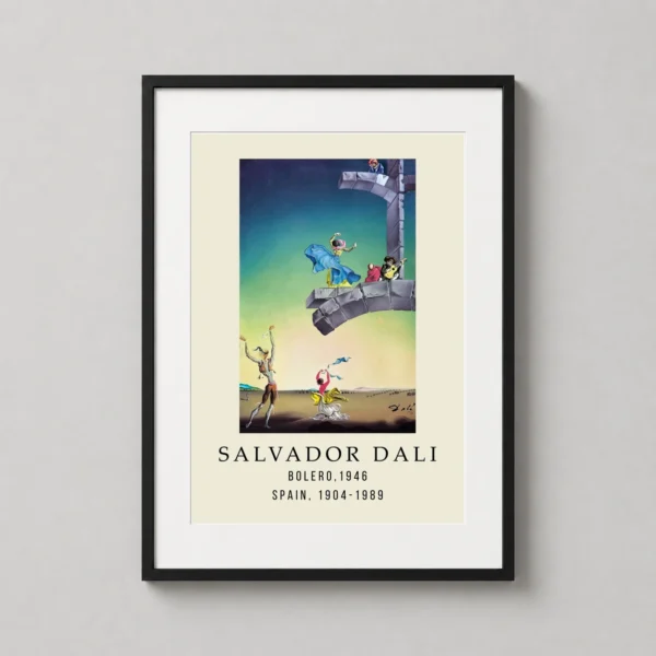 Salvador Dali Bolero 1946 Surrealist Exhibition Art Print