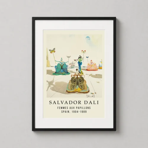 Salvador Dali Femmes aux Papillons Surrealist Art Print