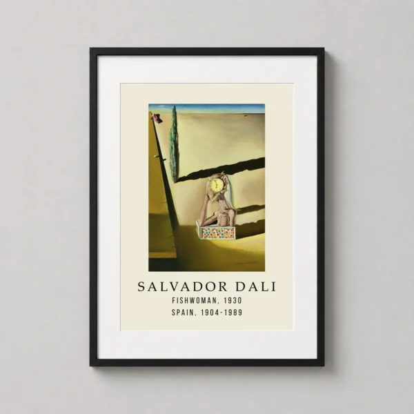Salvador Dali Fishwoman 1930 Surrealist Spanish Wall Art Print