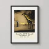 Flaming Giraffe 1937 Salvador Dalí Spanish Surrealist Art Print