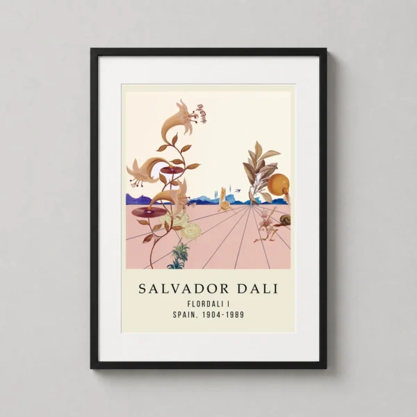 Salvador Dali Flordali I Surrealist Botanical Art Print