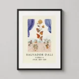 Salvador Dali Flordali II Surrealist Butterfly Art Print