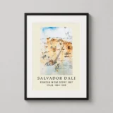 Salvador Dali Fountain in the Desert 1967 Surrealist Art Print