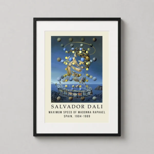 Maximum Speed of Madonna Raphael Salvador Dali Fine Art Print