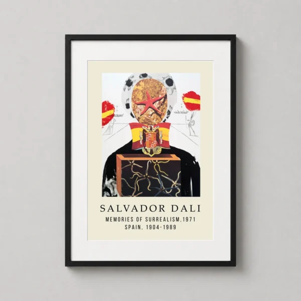 Salvador Dali Memories of Surrealism 1971, Spain Art Print