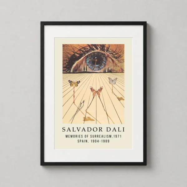 Salvador Dali Memories of Surrealism 1971 Exhibition Art Print