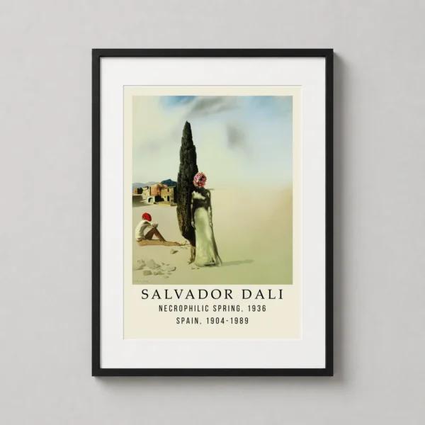 Salvador Dali Necrophilic Spring 1936 Surrealist Art Print