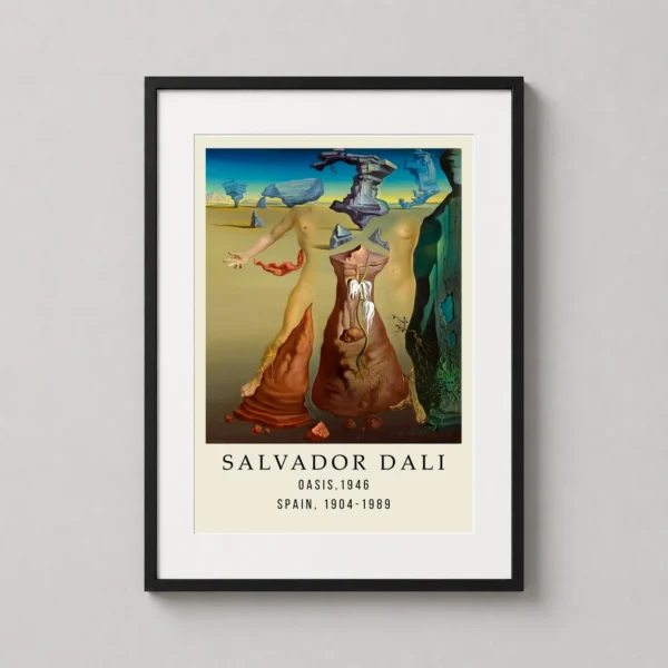 Salvador Dali Oasis 1946 Spanish Surrealist Exhibition Art Print