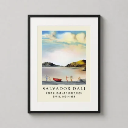 Port Lligat Dali – 1959 Salvador Dali Surrealist decorative art print for curated interiors by MerchFuse