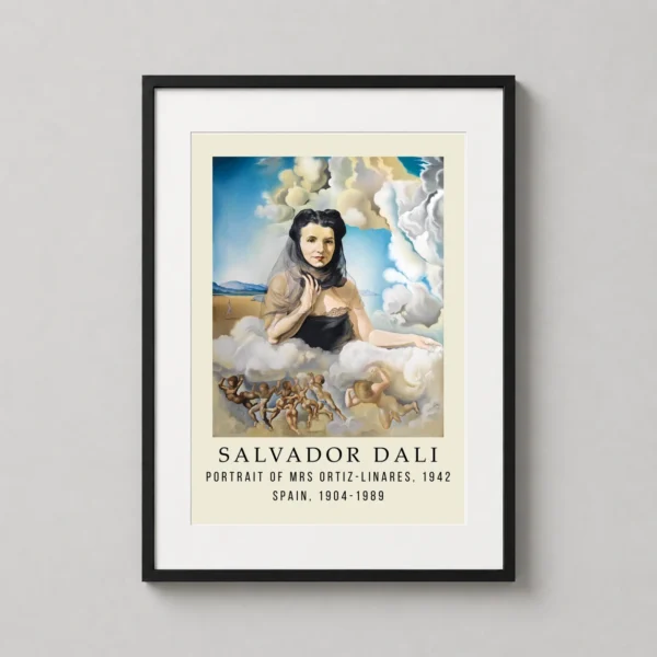 Salvador Dalí Portrait of Mrs. Ortiz-Linares, 1942 Art Print