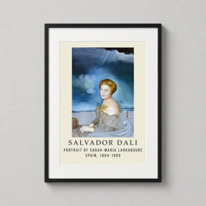 Salvador Dali Portrait – Sarah – Maria Larraboure Vintage decorative photography print for curated interiors by MerchFuse