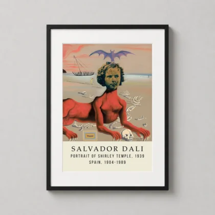 Salvador Dali Shirley Temple – 1939 Surrealist art print by MerchFuse