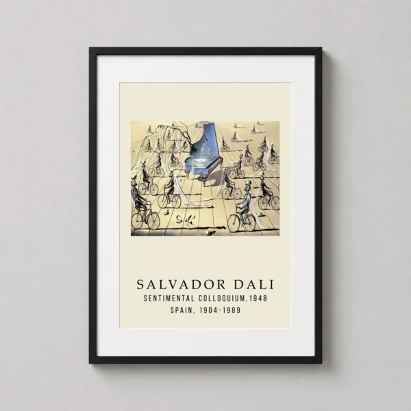 Salvador Dali Sentimental Colloquium 1948 Surrealist Art Print