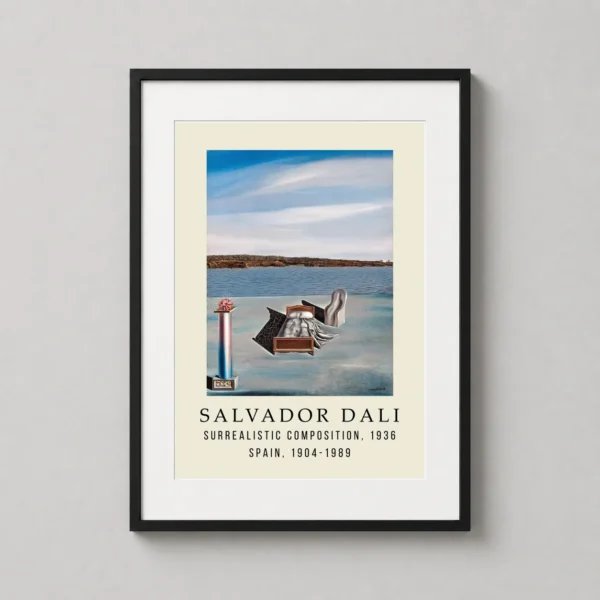 Salvador Dali Surrealistic Composition 1936 Exhibition Art Print