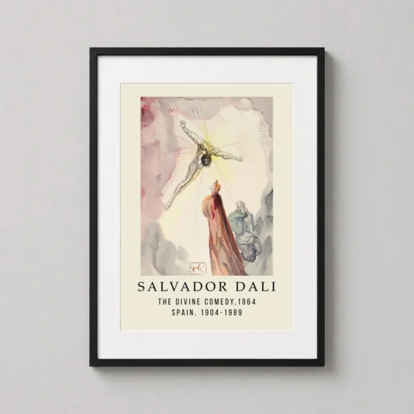 Salvador Dali The Divine Comedy 1964 Exhibition Watercolor Art Print