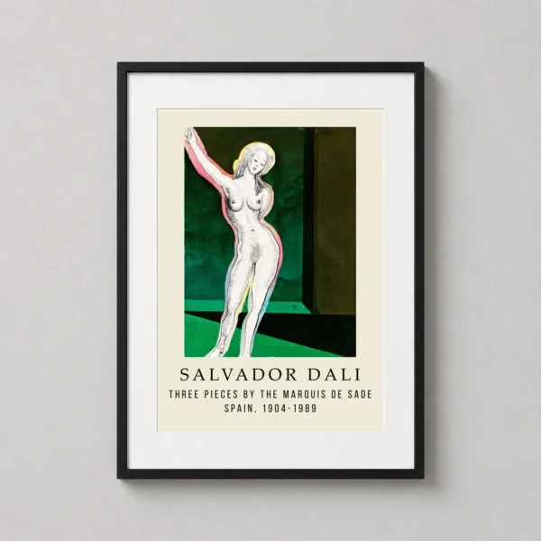 Salvador Dali Marquis de Sade Illustration Surrealist Art Print