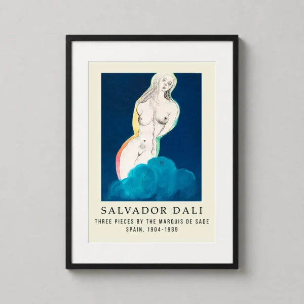 Salvador Dali Marquis de Sade Surrealist Illustration Art Print