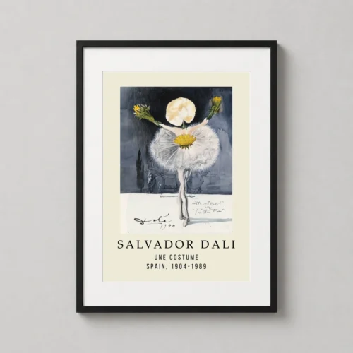 Salvador Dali Une Costume 1944 Surrealist Exhibition Art Print