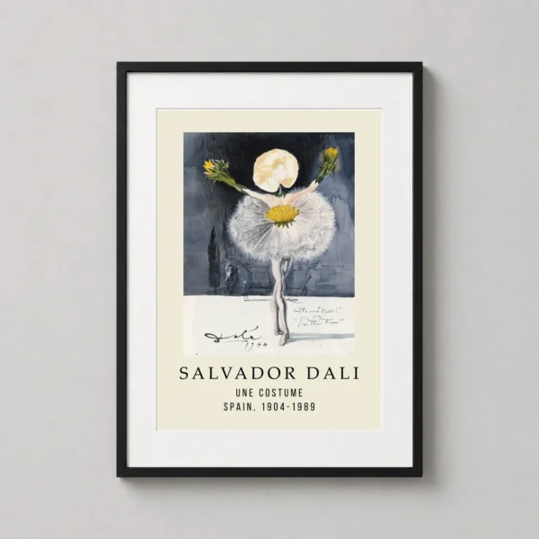 Salvador Dali Une Costume 1944 Surrealist Exhibition Art Print