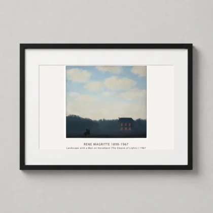 Empire — empire of Light print with a dark house and horseman under a bright