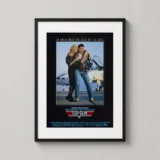 Top Gun 1986 Classic Maverick and Charlie Movie Poster
