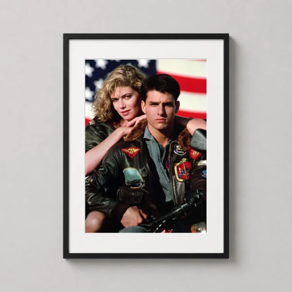 Top Gun 1986 Maverick and Charlie Cinematic Movie Poster