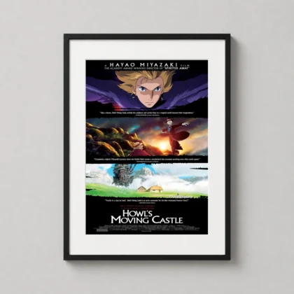 Howls Moving Castle 2005 movie poster - Studio Ghibli anime wall art for home decor by MerchFuse