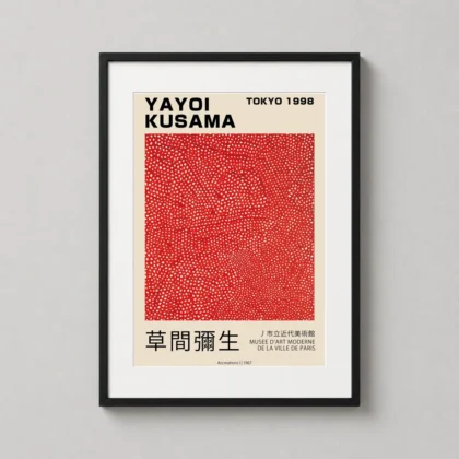Yayoi Kusama – 1967 Accreations decorative abstract art print for curated interiors by MerchFuse