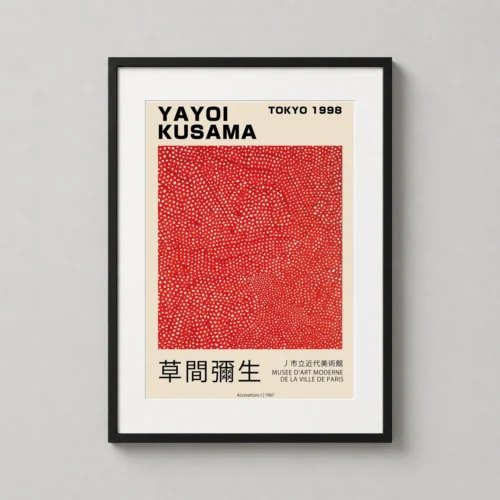Yayoi Kusama Accreations I Tokyo 1998 Exhibition Art Print
