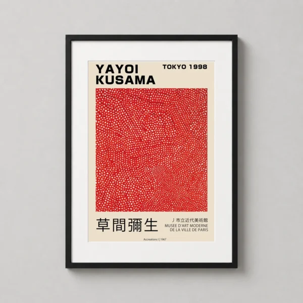 Yayoi Kusama Accreations I Tokyo 1998 Exhibition Art Print