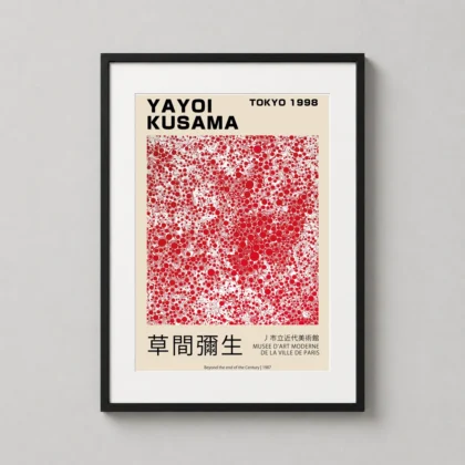 Exclusive Yayoi Kusama Art Poster - Japanese woodblock print from MerchFuse
