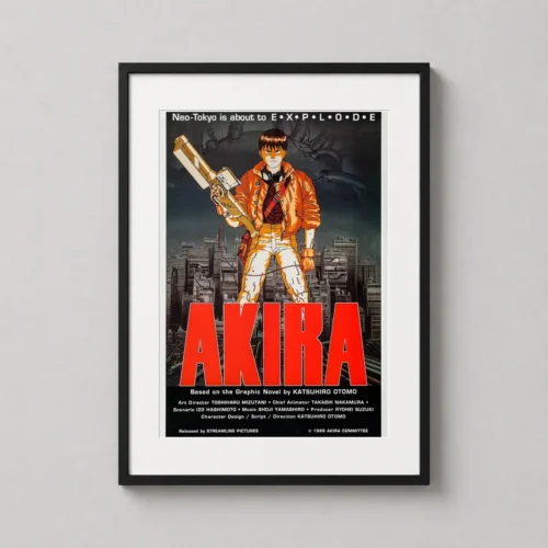 Akira 1988 Neo-Tokyo Explosion Kaneda Movie Poster