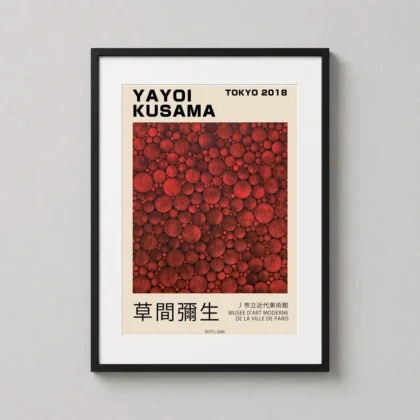 Authentic Yayoi Kusama Dot Poster - Japanese woodblock print from MerchFuse