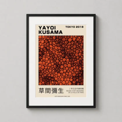 Authentic Yayoi Kusama Poster Dots - Japanese woodblock print from MerchFuse