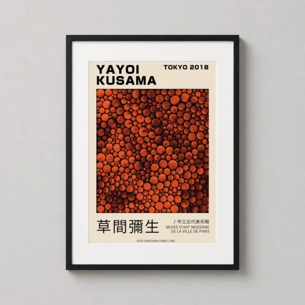 Yayoi Kusama Dots Obsession Tokyo 2018 Exhibition Art Print