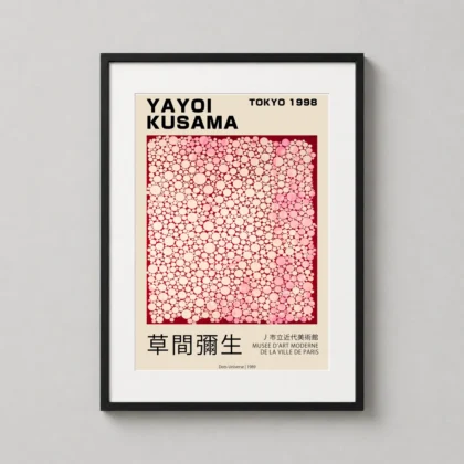 Exclusive Yayoi Kusama Poster Tokyo 1998 - Japanese woodblock print from MerchFuse