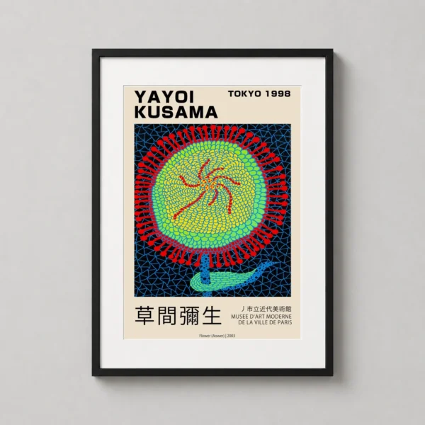 Yayoi Kusama Flower (Aower) 2003 Tokyo Exhibition Wall Art Print
