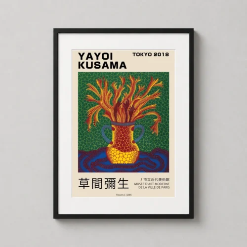 Yayoi Kusama Flowers C 2005 Tokyo Exhibition Art Print