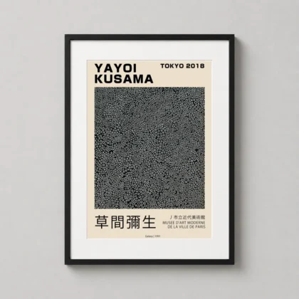 Yayoi Kusama Galaxy – Tokyo 2018 Exhibition decorative travel poster for curated interiors by MerchFuse