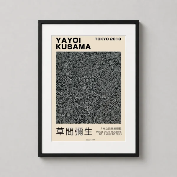Yayoi Kusama Galaxy 1991 Tokyo Exhibition Wall Art Print
