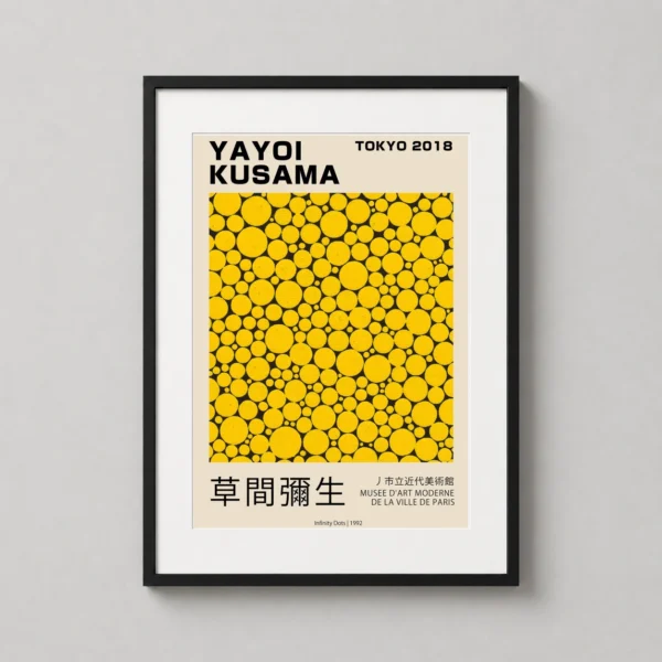 Yayoi Kusama Infinity Dots 1992 Tokyo Exhibition Art Print