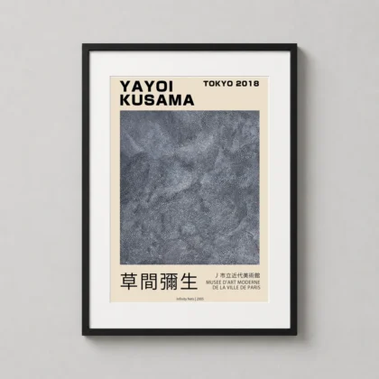 Yayoi Kusama Poster Infinity Nets 2005 - Japanese woodblock print from MerchFuse