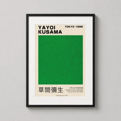 Classic Yayoi Kusama Poster Infinity Nets Qni - Japanese woodblock print from MerchFuse