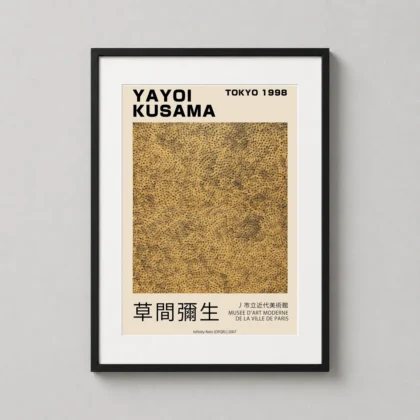 Authentic Yayoi Kusama Art Print Wall Art - Japanese woodblock print from MerchFuse
